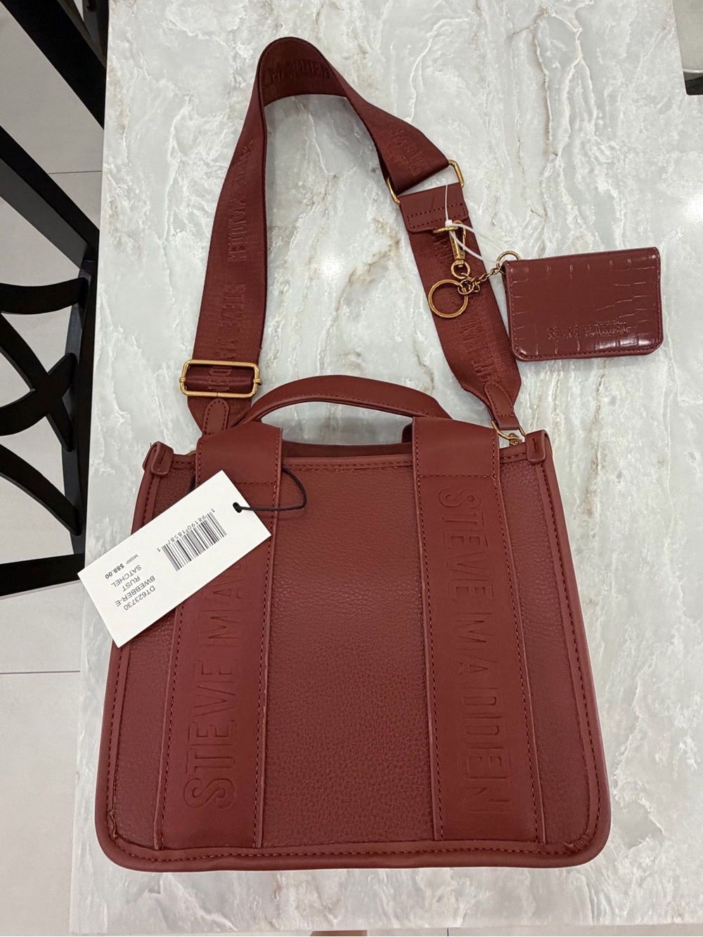 NWT Steve Madden Cross Body/Handbag w/Cardholder/ Rust color